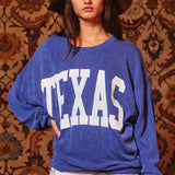 Texas Ribbed Sweatshirt