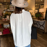 Nina Button Down Hi-Lo Top