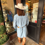 Daisy Denim Button-Up Dress