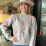 Claire Floral Sweater