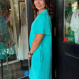 Serenity Collared Textured Dress