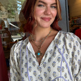 Arya Flowy Peasant Dress