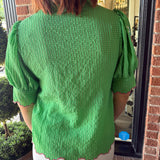 Amy Green Embroidered Top