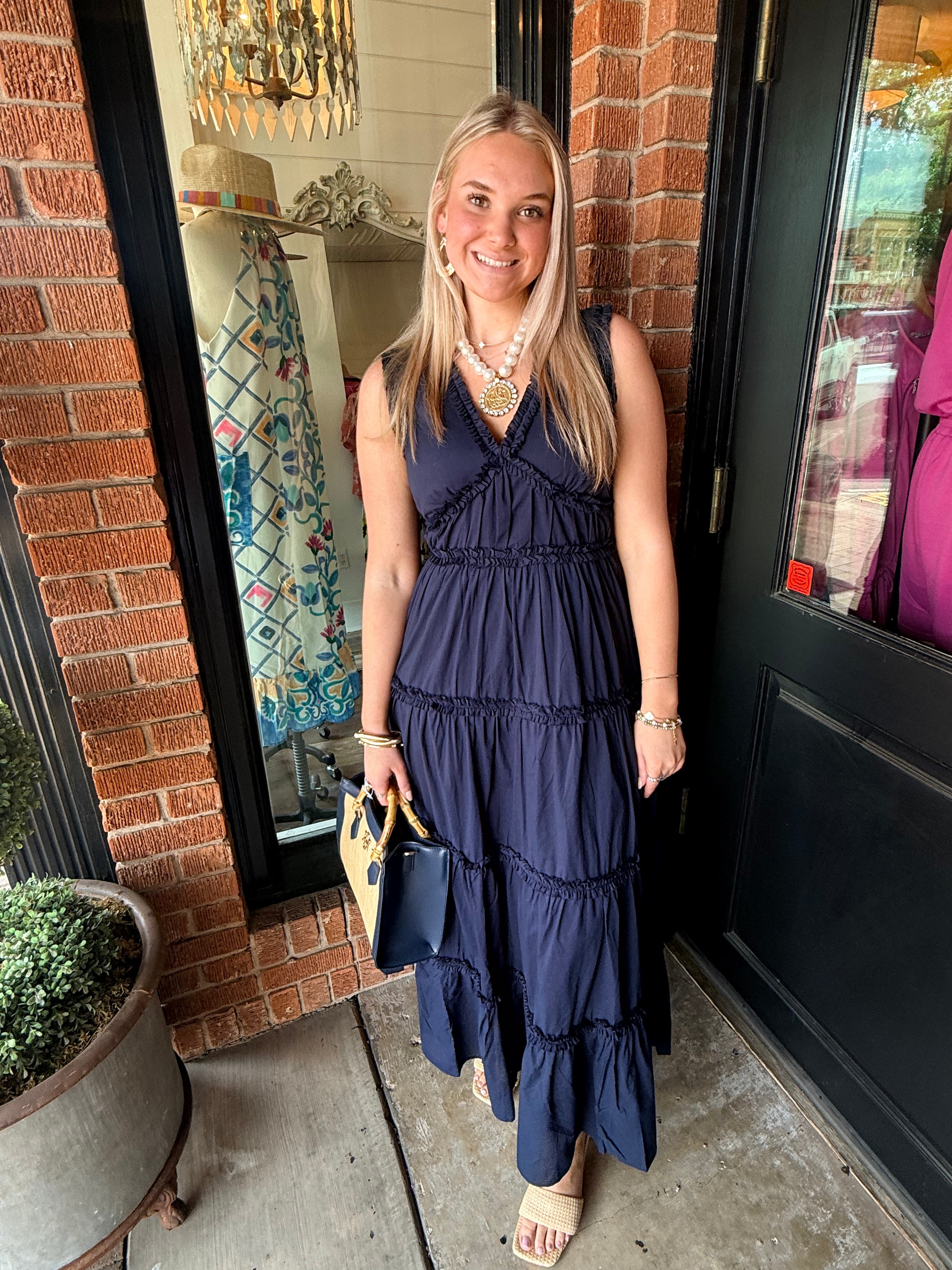 annie maxi dress Annie Check Picnic Maxi Dress
