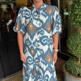 Lydia Button Midi Dress