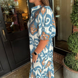 Lydia Button Midi Dress