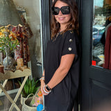 Janet Gold Button Dress