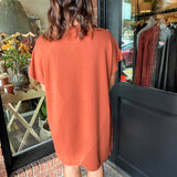 Janet Gold Button Dress