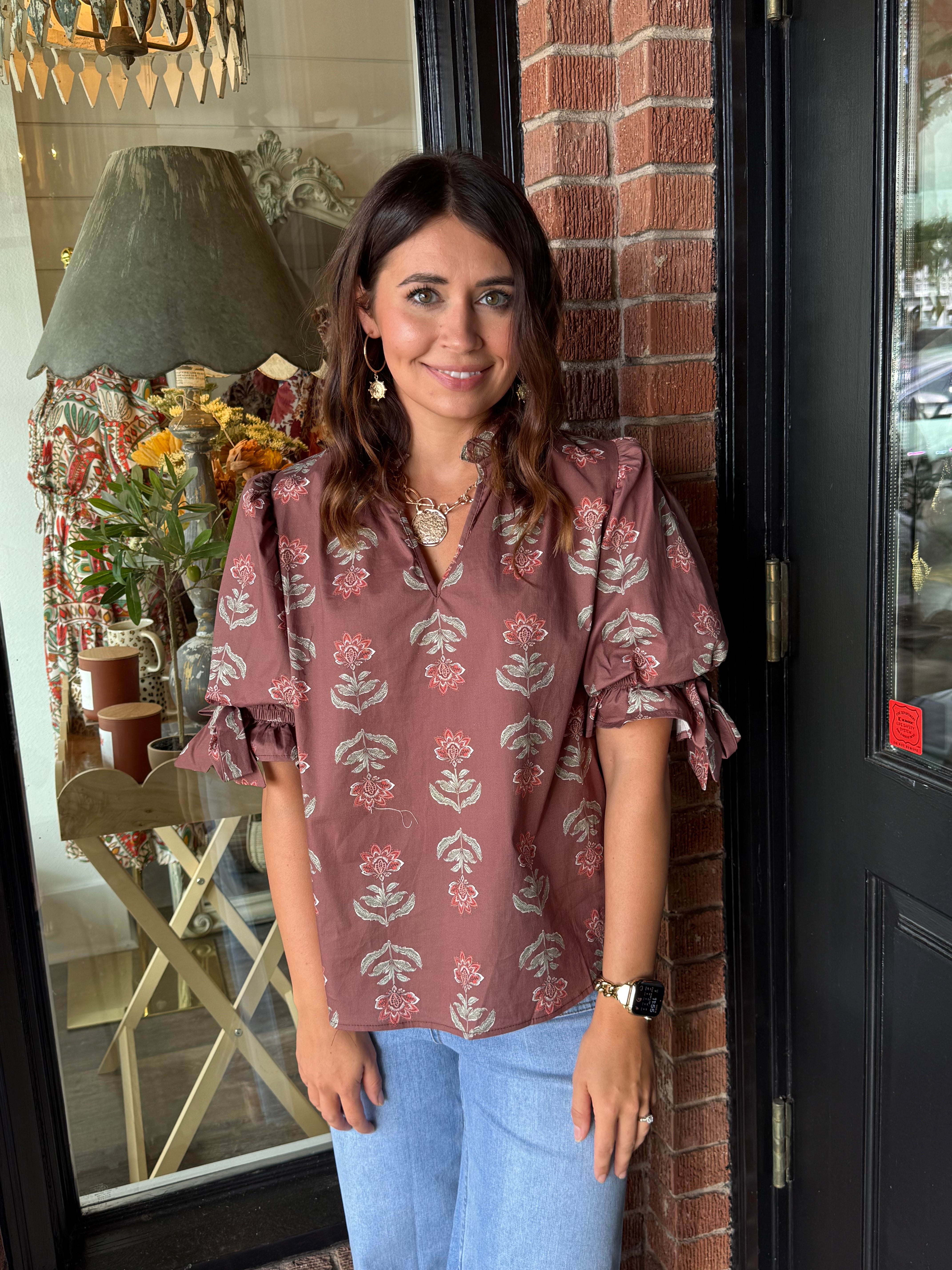Poppy Floral Top – Red Bird Mercantile
