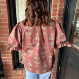 Poppy Floral Top