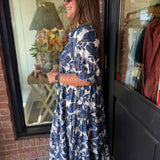 Josie Boho Leaf Print Dress