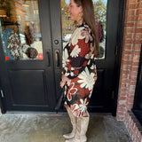 Henley Floral Print Dress