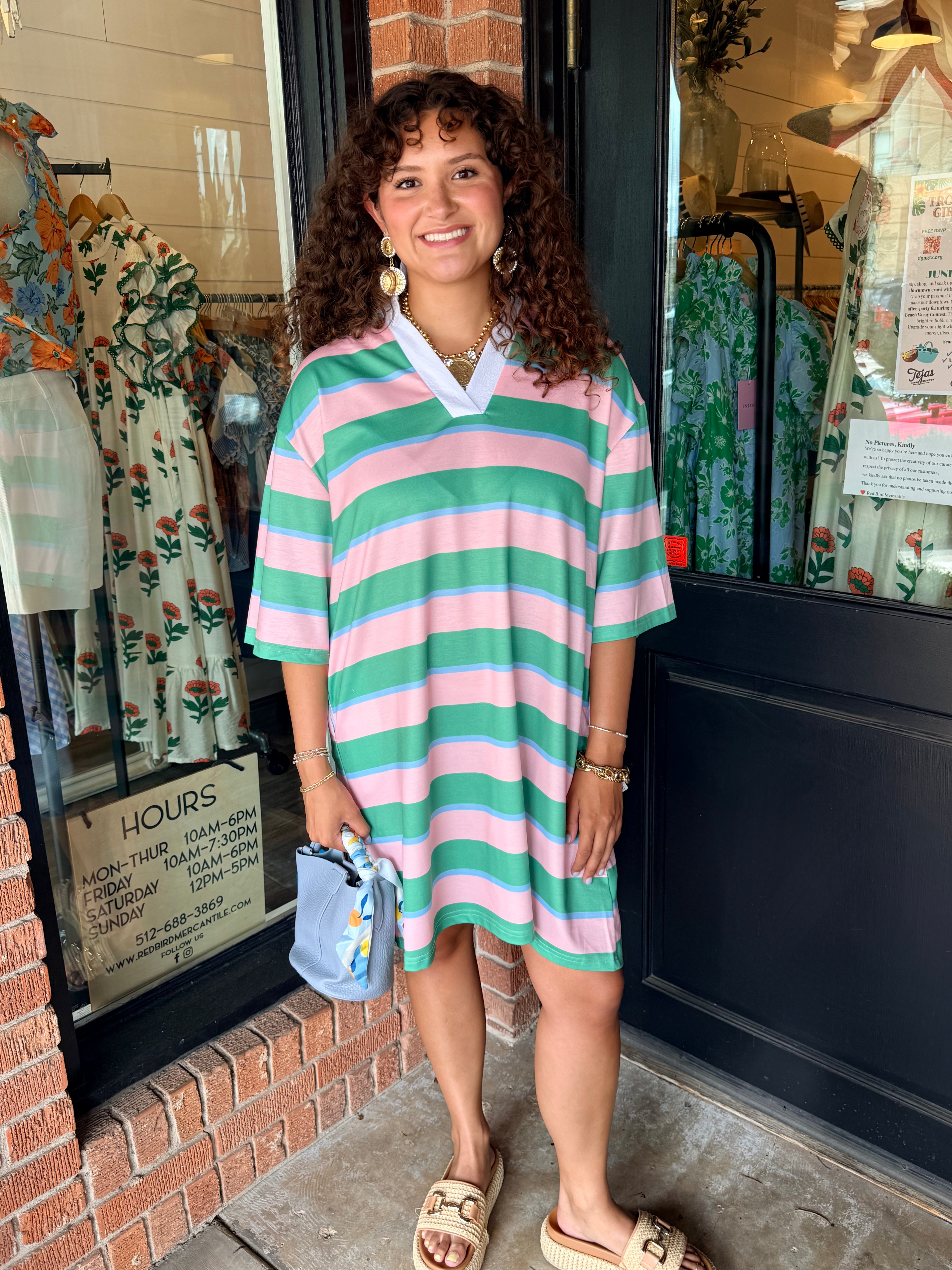 rugby dress Cynthia Rowley Mini - Gray but make it picnic Mini Rugby Dress in Picnic