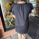 Kammie Leopard Trim Dress