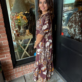Barbara Pattern Midi Dress