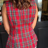 Andie Plaid Vest