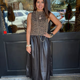 Reya Mixed Media Dress