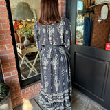 Heather Paisley Print Maxi Dress