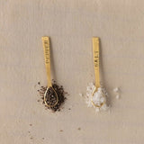 Salt and Pepper Brass Spoons