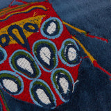 Embroidered Velvet Bug Pillow