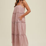 Lexi Checkered Maxi Dress