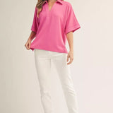 Gabbie V-Neck Collared Top