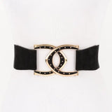 Julia Interlocking Buckle Wide Belt