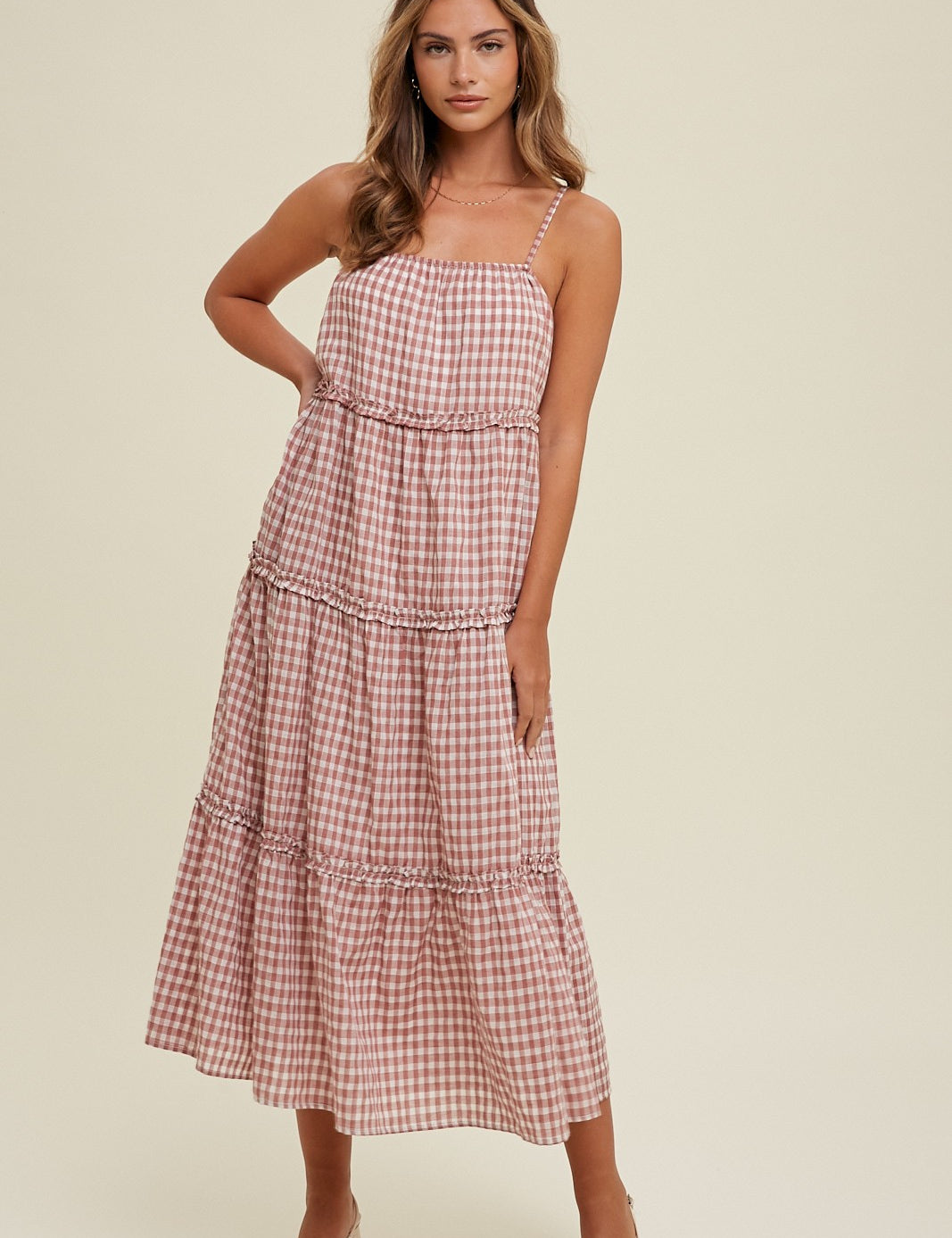 Lexi Checkered Maxi Dress