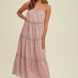 Lexi Checkered Maxi Dress