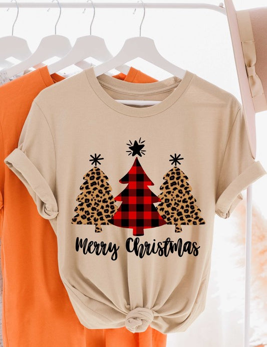 Leopard Christmas Tree T-shirt