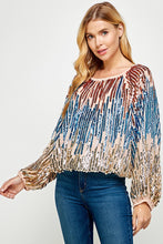 Load image into Gallery viewer, Everleigh Sequined Blouse
