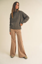 Load image into Gallery viewer, Piper Charcoal Chenille Sweater
