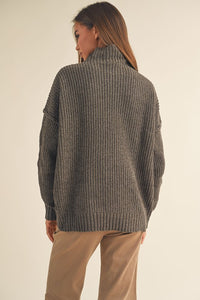 Piper Charcoal Chenille Sweater