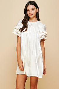 Vivian Ruffled Sleeve Dress