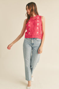 Gina Floral Embroidered Seater Vest