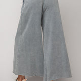 Terry Knit Wide Leg Pant