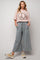 Terry Knit Wide Leg Pant