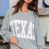 Texas Ribbed Sweatshirt