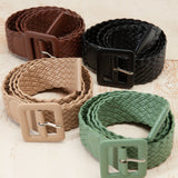 Braided Faux Leather Belt