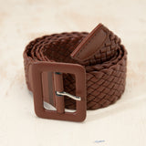 Braided Faux Leather Belt