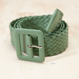 Braided Faux Leather Belt