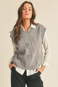 Kelly Basketweave Sweater vest