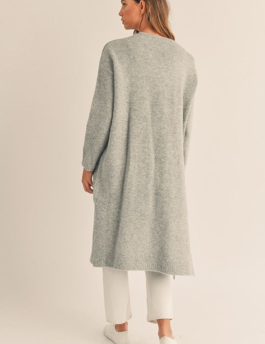 Tate Fuzzy Long Cardigan