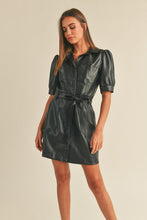 Load image into Gallery viewer, Kate Faux Leather Dress
