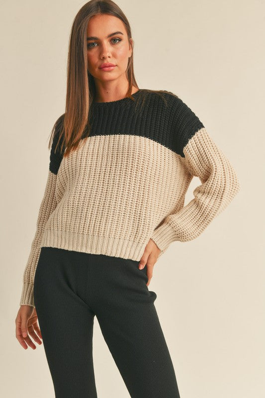 Gwen Color Block Sweater