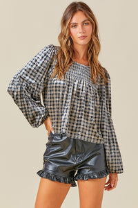 Abigail Velvet Top
