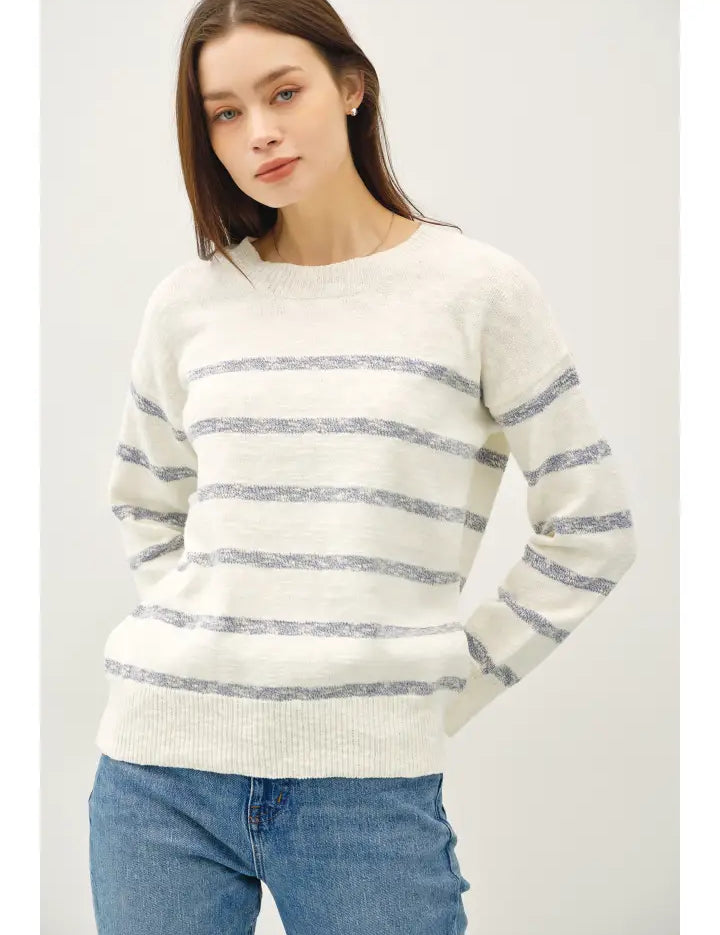 Margaret Heather Striped Sweater