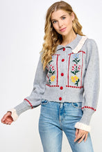 Load image into Gallery viewer, Rachel Embroidered Cardigan
