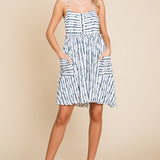 Kendra Striped Flare Romper