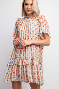 Sylvia Geo Print Dress